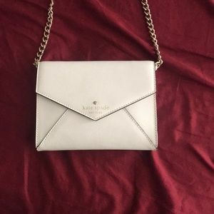 KATE SPADE cross body white purse never used